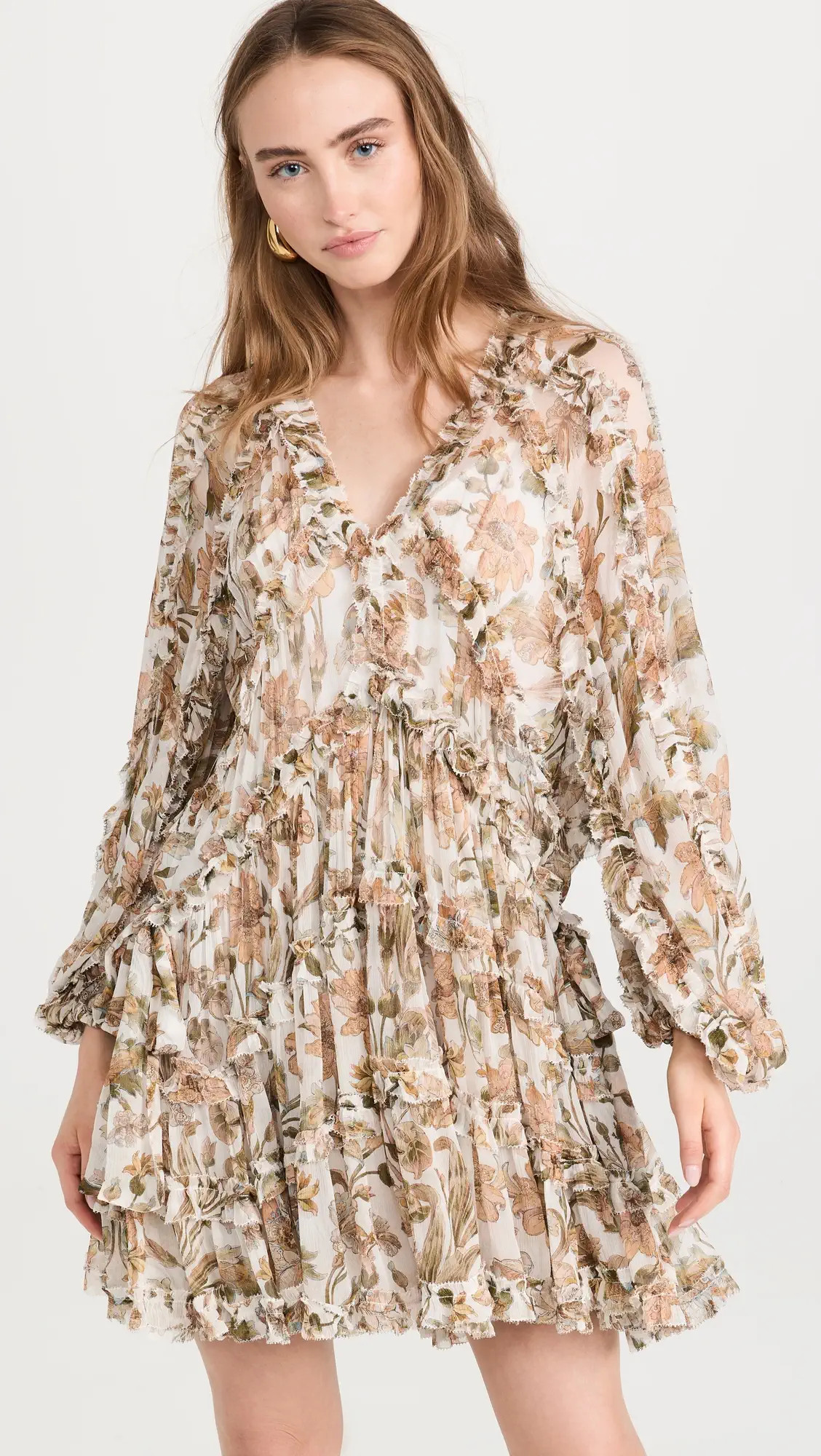 Zimmermann Chintz Billow Frill Mini Dress | Shopbop | Shopbop