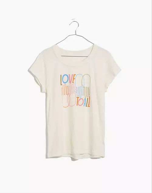 Madewell x Lisa Congdon Love To All Pride Perfect Vintage Tee | Madewell