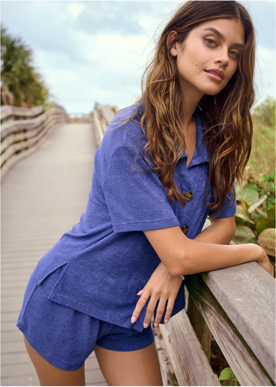 Terry Button-Up Cover-Up | VENUS