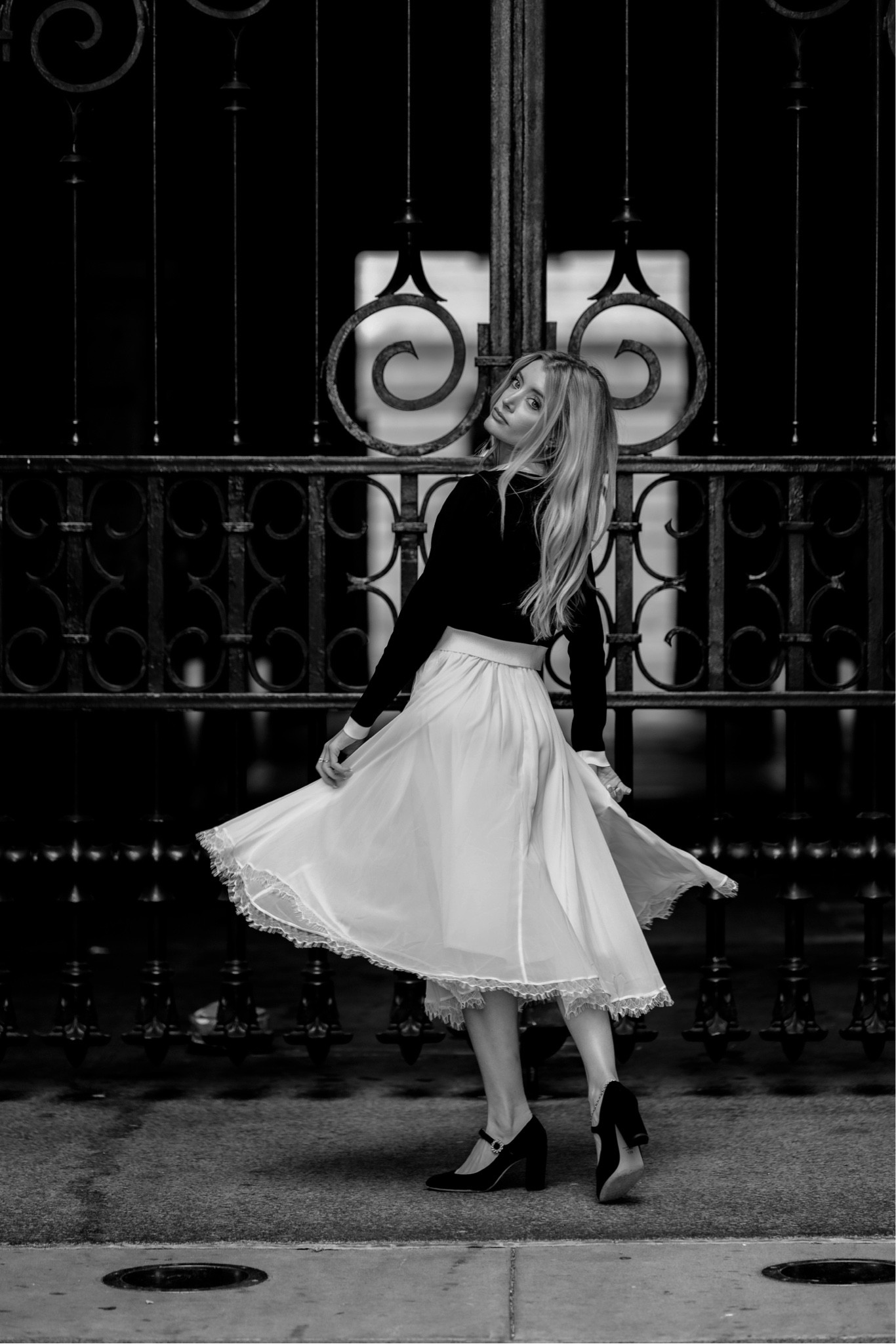 city engagement photos / vintage outfits / twirl skirt / Mary Jane shoes / Philadelphia / city photos / black and white photos 

#LTKstyletip #LTKtravel #LTKwedding