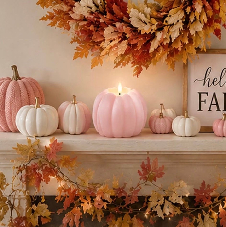 Flameless Pumpkin Candles That Glow All Season Long 🎃🕯️

The cutest way to add cozy fall charm without worrying about an open flame! 🍂 These realistic pumpkin candles feature a flickering LED flame, a real wax finish, and come with a remote and timer, making them perfect for effortless seasonal decorating. I especially love the soft pink option for a feminine twist on traditional fall décor, but the classic ivory and orange are just as beautiful.

Style them on your mantel, entry table, coffee table, bookshelves, kitchen island, or as part of your Thanksgiving tablescape. They create the warmest glow and instantly make your home feel ready for autumn. ✨🤍

Fall home décor, flameless pumpkin candle, LED pumpkin candle, battery-operated candle, pumpkin decorations, cozy fall decorating, autumn mantel décor, Thanksgiving centerpiece, neutral fall décor, pink pumpkin décor, coffee table styling, seasonal home accents, fall Amazon finds, cozy home inspiration.

#LTKHome #LTKSeasonal #LTKmomlife