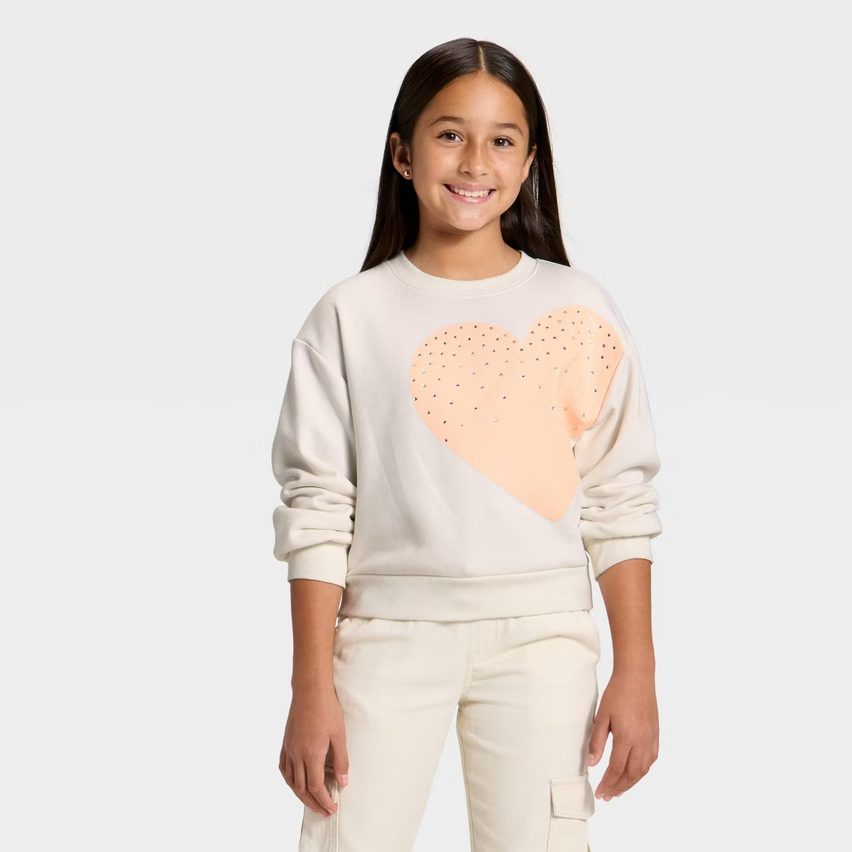 Girls' Fleece Pullover Sweatshirt - Cat & Jack™ | Target