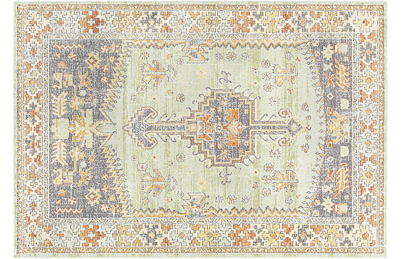 Edirne Outdoor Rug, Burnt Orange | One Kings Lane