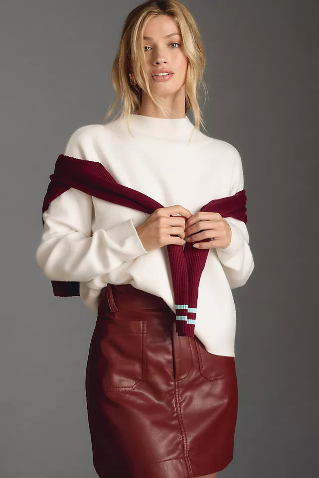 Maeve Carys Mock Neck Sweater | Anthropologie (US)