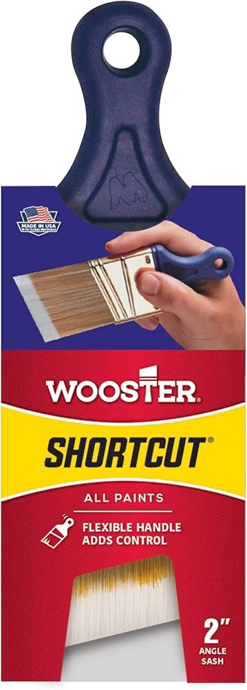 Wooster Brush Q3211-2 Shortcut Angle Sash Paintbrush, 2-Inch, White | Amazon (US)