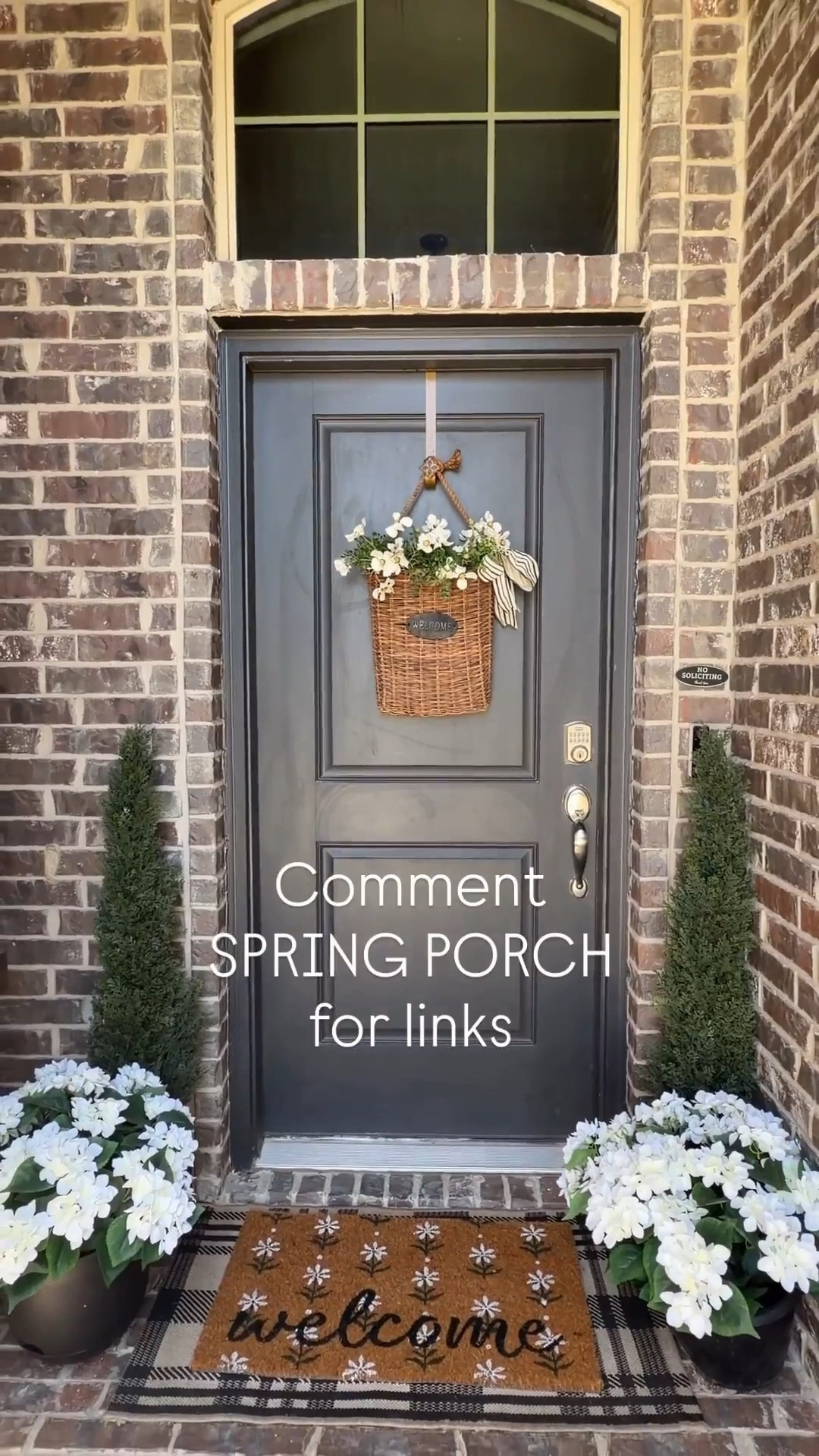 Spring porch vibes with faux plants and flowers - spring door mat, door wreath 

#LTKSeasonal #LTKvlog #LTKHome