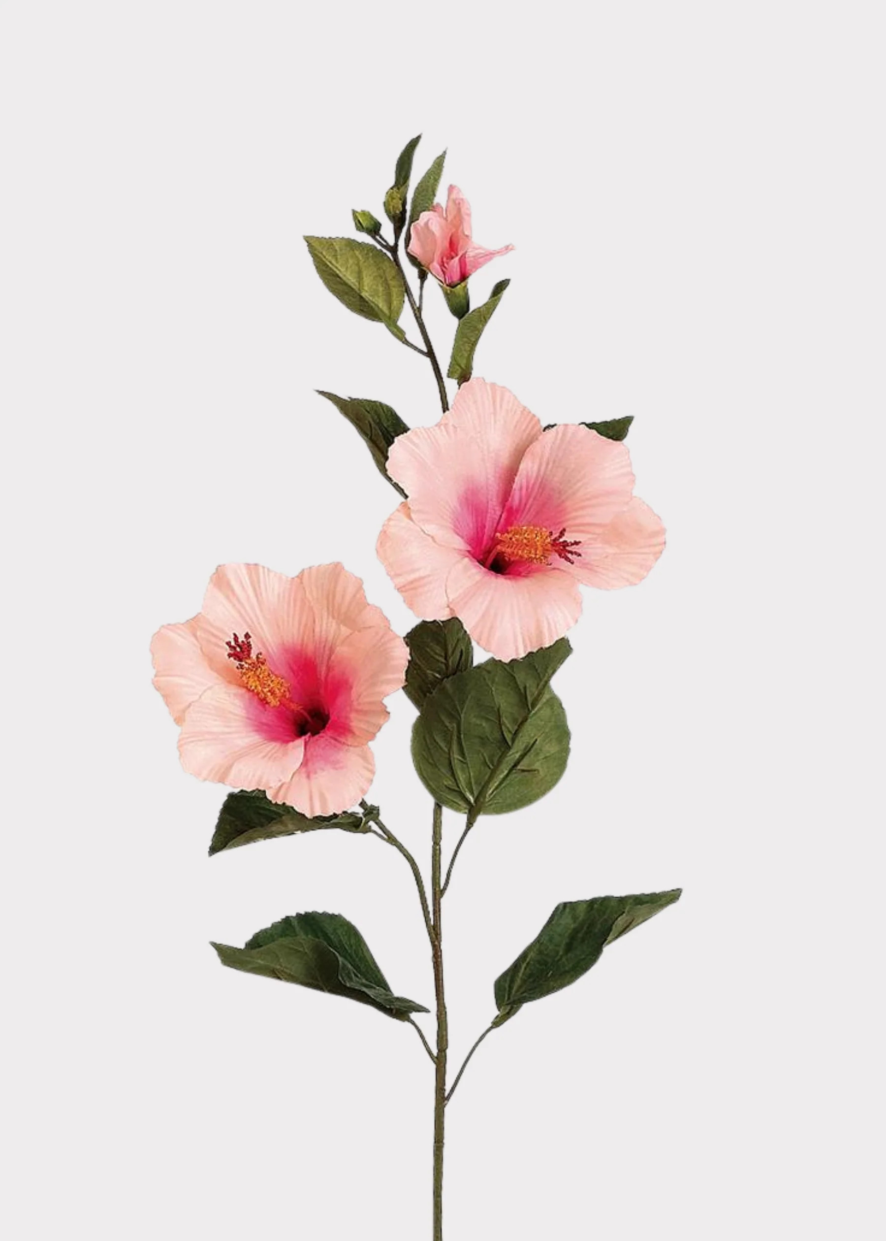 Pink Hibiscus Flower Stem | Artificial Tropical Flowers | Afloral | Afloral