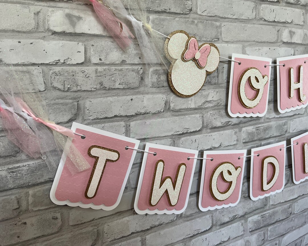 Oh Twodles Birthday Banner|Minnie Mouse Birthday Banner|Birthday Minnie Mouse|Minnie Mouse Birthd... | Etsy (US)