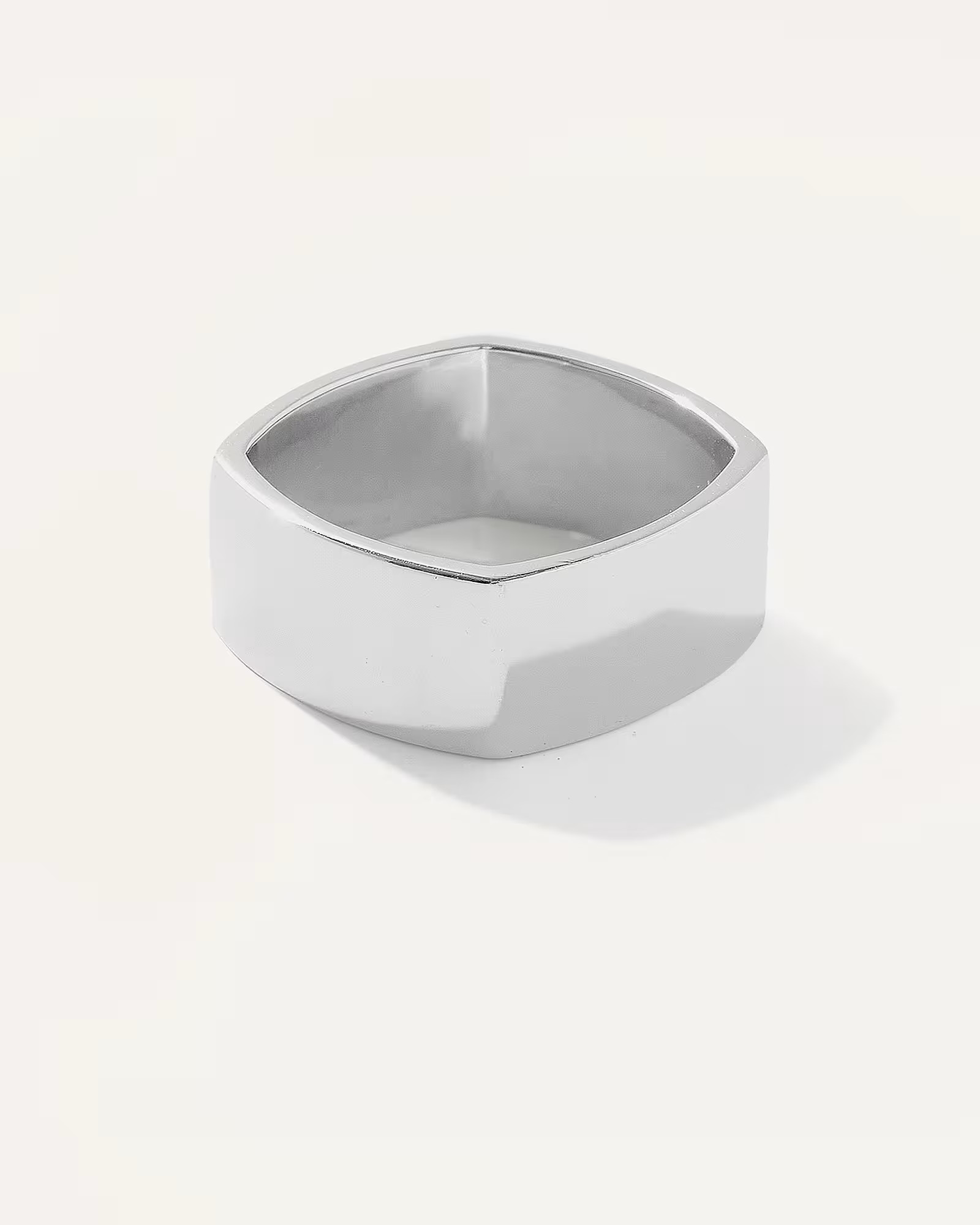 Silver Square Cigar Band Ring | Quince