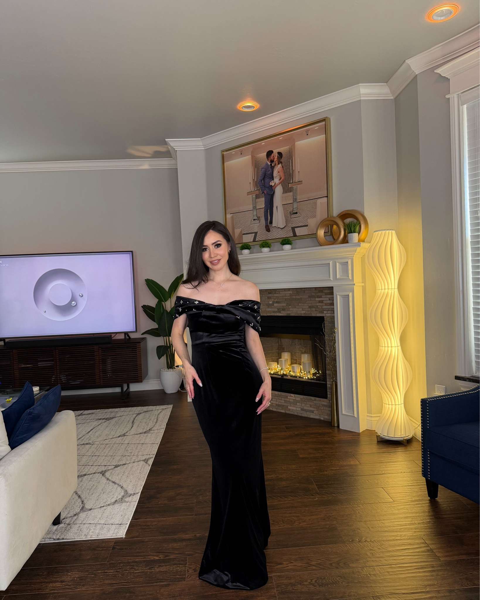 Black velvet maxi dress Christmas edition by Club L London

#LTKU #LTKHoliday #LTKParties