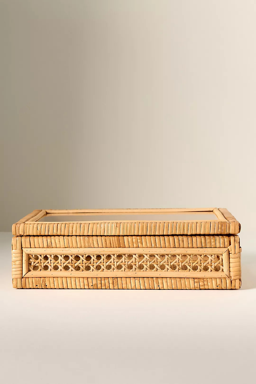 The Mahjong House Rattan Tile Box | Anthropologie (US)