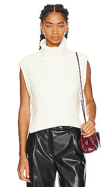 SIMKHAI Maple Sweater Top in Ivory from Revolve.com | Revolve Clothing (Global)