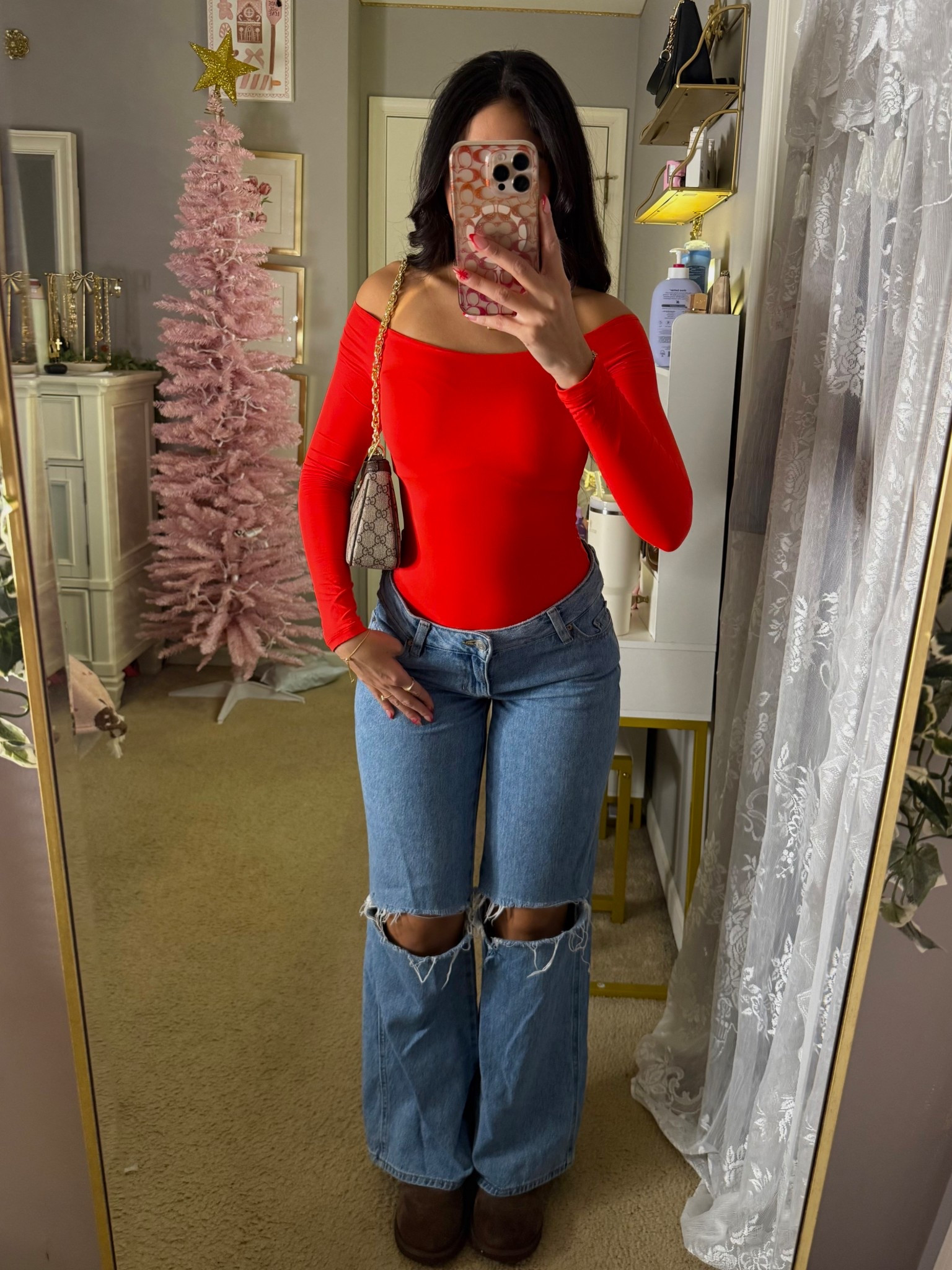 Size small top, jeans size 24!

#LTKSeasonal #LTKGiftGuide #LTKHoliday