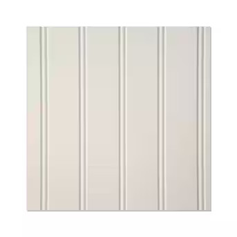 Style Selections 48-in x 96-in Beaded Paintable White MDF Wainscoting Wall Panel ( 32-sq ft ) | Lowe's