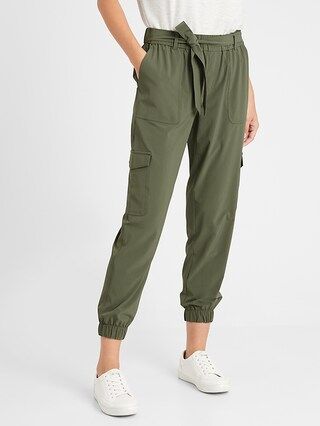 Tie-Waist Cargo Jogger | Banana Republic Factory