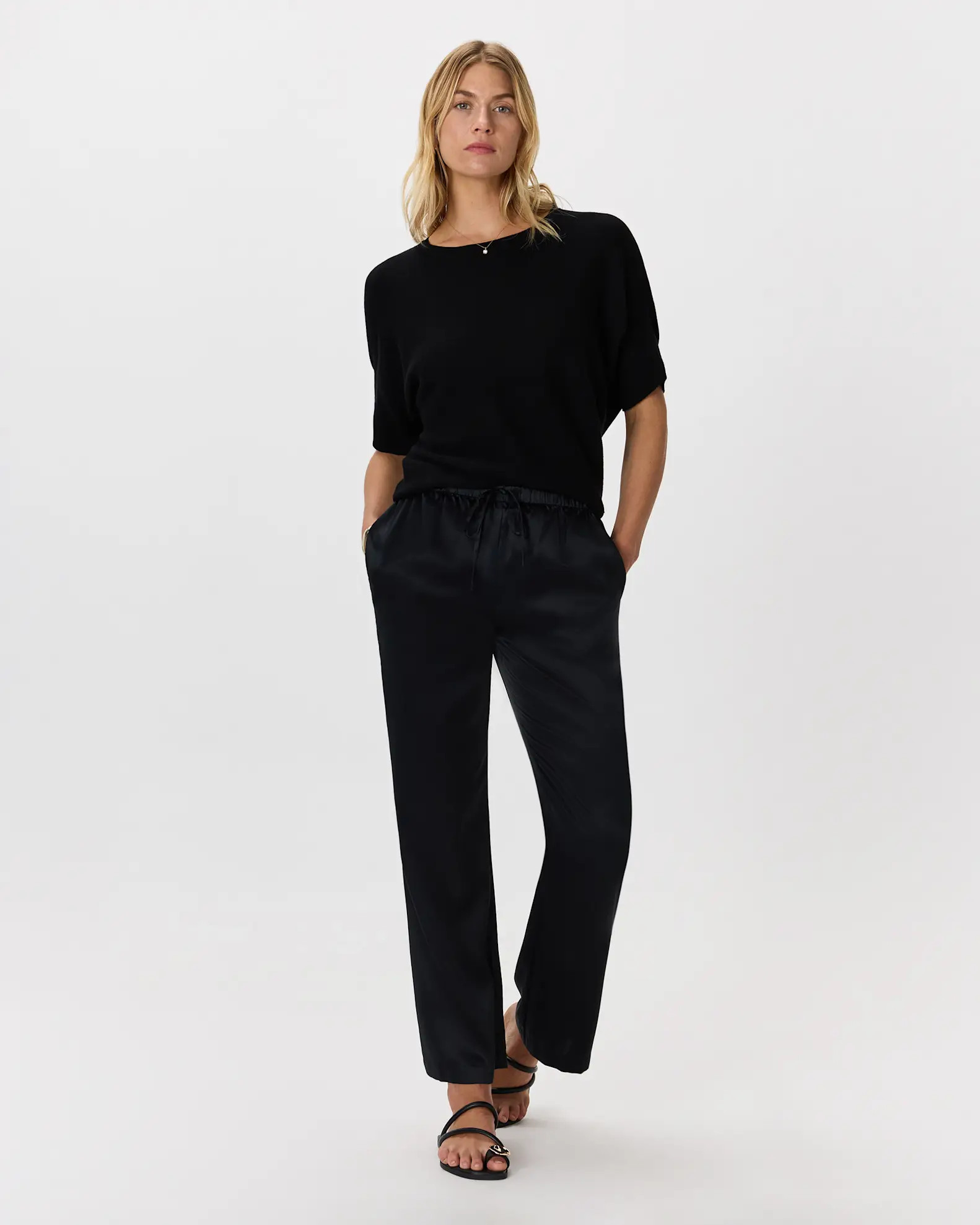 Lightweight Cotton Cashmere Link-Stitch Dolman Sweater | Quince