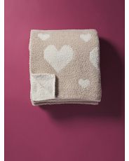 50x60 Feathered Hearts Throw | HomeGoods