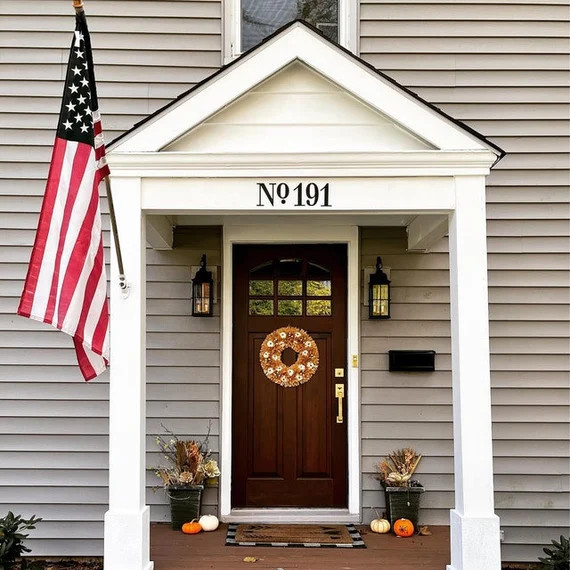 3/16" Thick Metal Letters + Numbers | No. Style | Custom Metal House Numbers Address | Black Flag... | Etsy (US)