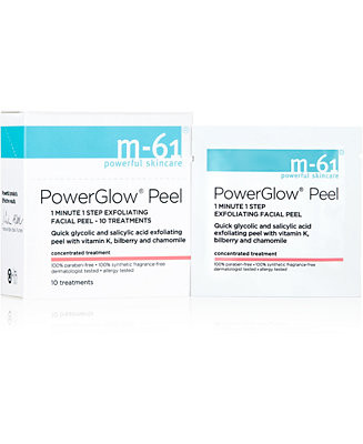PowerGlow Peel 1 Minute 1 Step Exfoliating Facial Peel, 10 treatments | Macy's