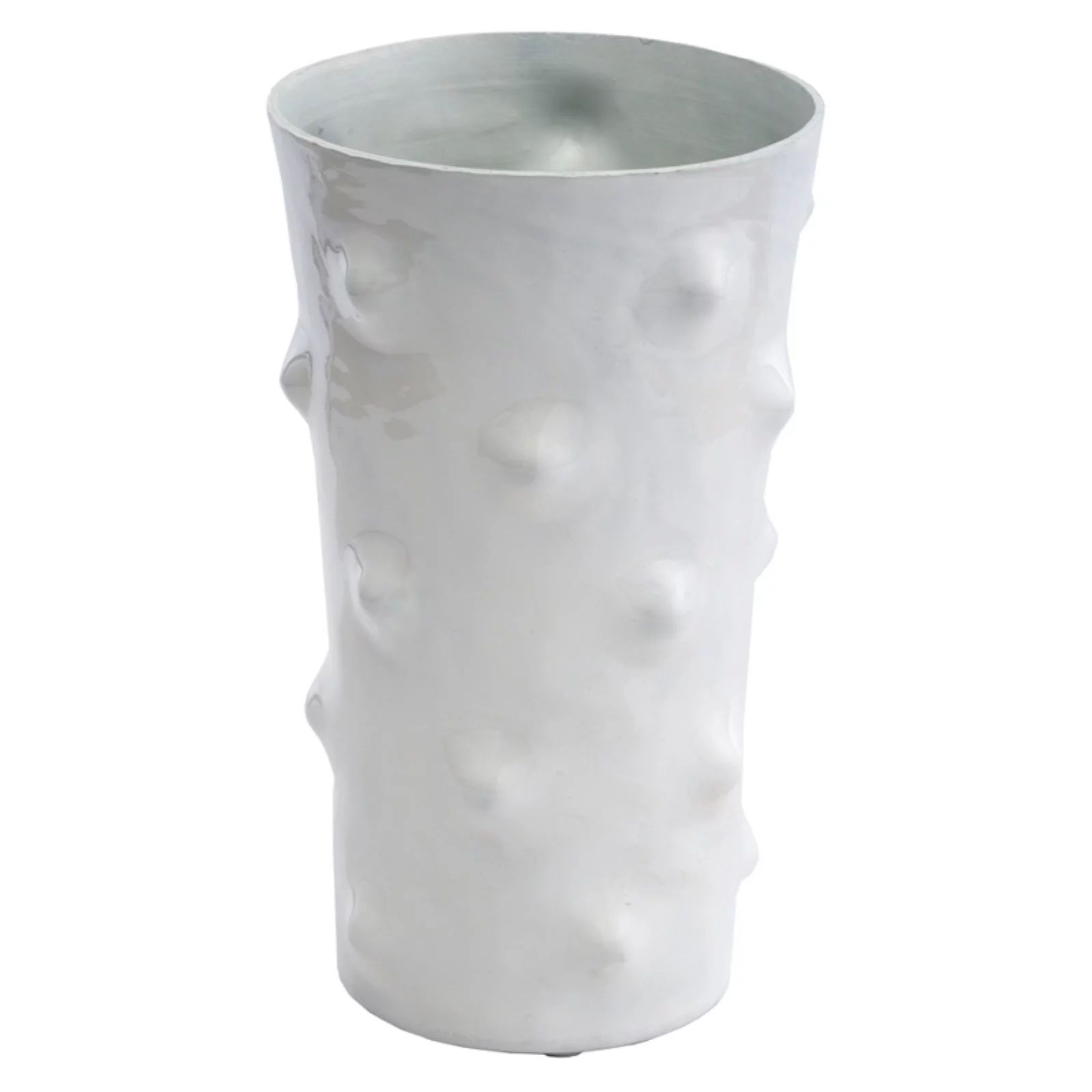 Modern Day Accents Punto Tall White Dotted Vase | Walmart (US)