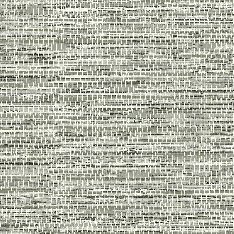 Grasscloth Wallpaper Peel and Stick Cream Grassweave Peel & Stick Wallpaper Textured Stick on Wal... | Amazon (US)