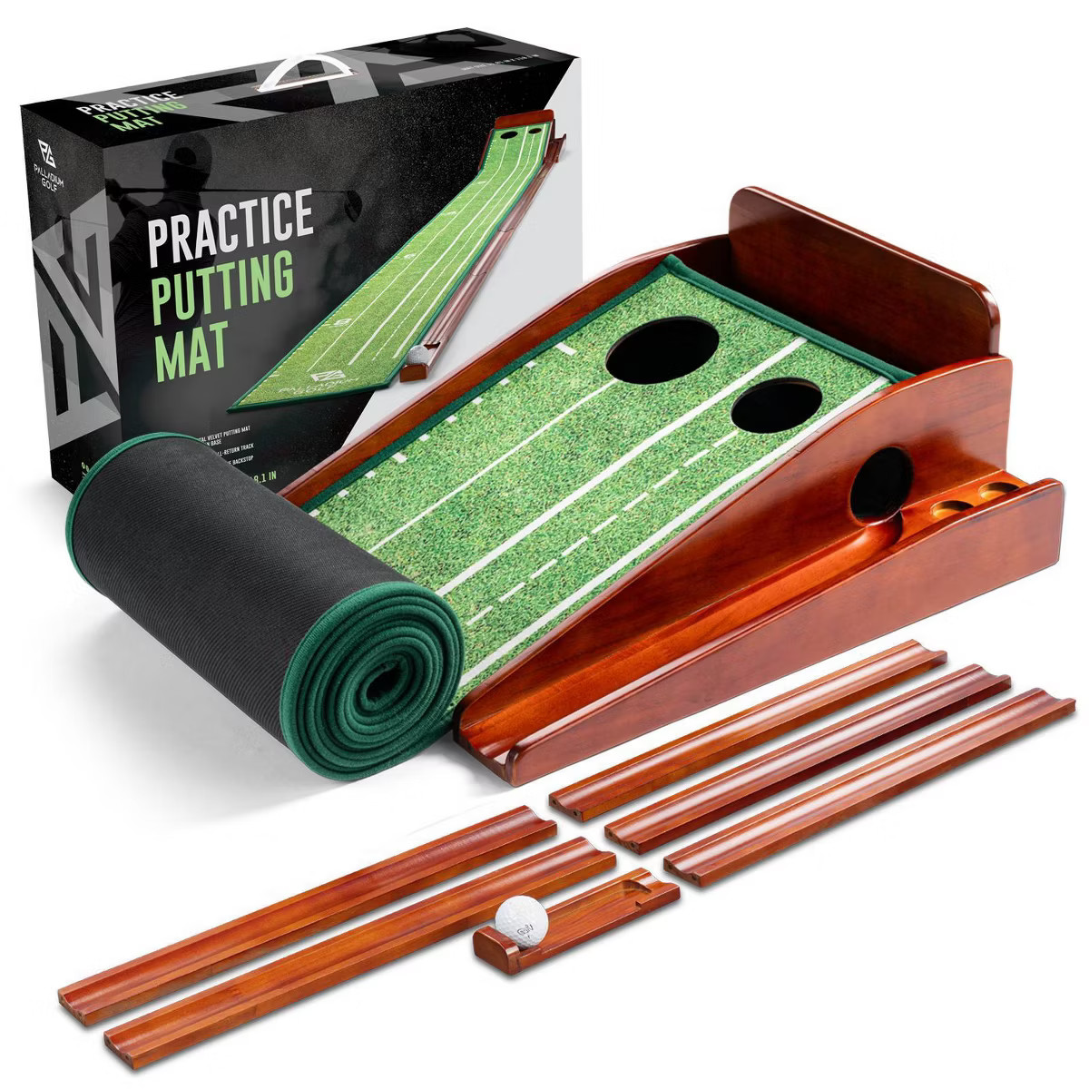 Palladium Golf Indoor Golf Putting Mat with 1/2 Hole Training | Target