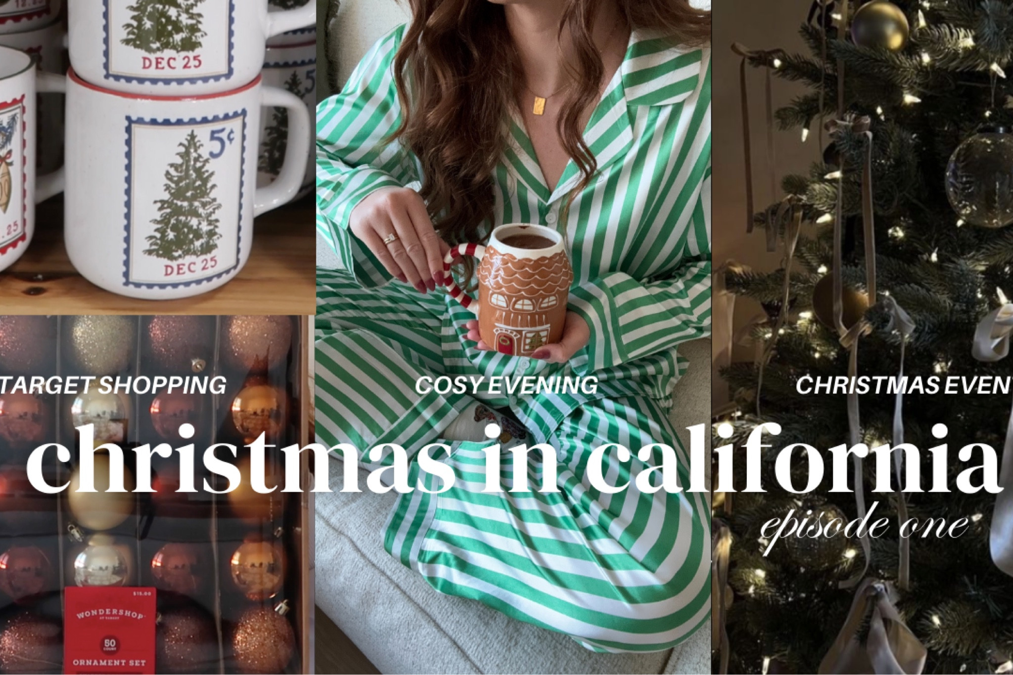 Christmas in California vlog links! Medium in pjs 🌲✨

#LTKVideo #LTKHoliday #LTKSeasonal