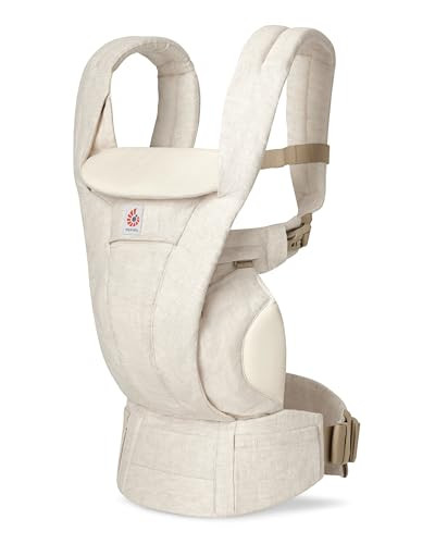 Ergobaby Omni Deluxe Baby Carrier for Newborn to Toddlers 0-48 Months (7-45 lbs) - 4-Position Natural Linen Baby Carrier with Ergonomic Support, Storage Pockets, and Sun Hood - Natural Linen | Amazon (US)