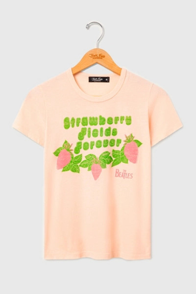 Junk Food The Beatles Strawberry Fields Forever Original Tee in Pastel, Women's at Urban Outfitters | Urban Outfitters (US and RoW)