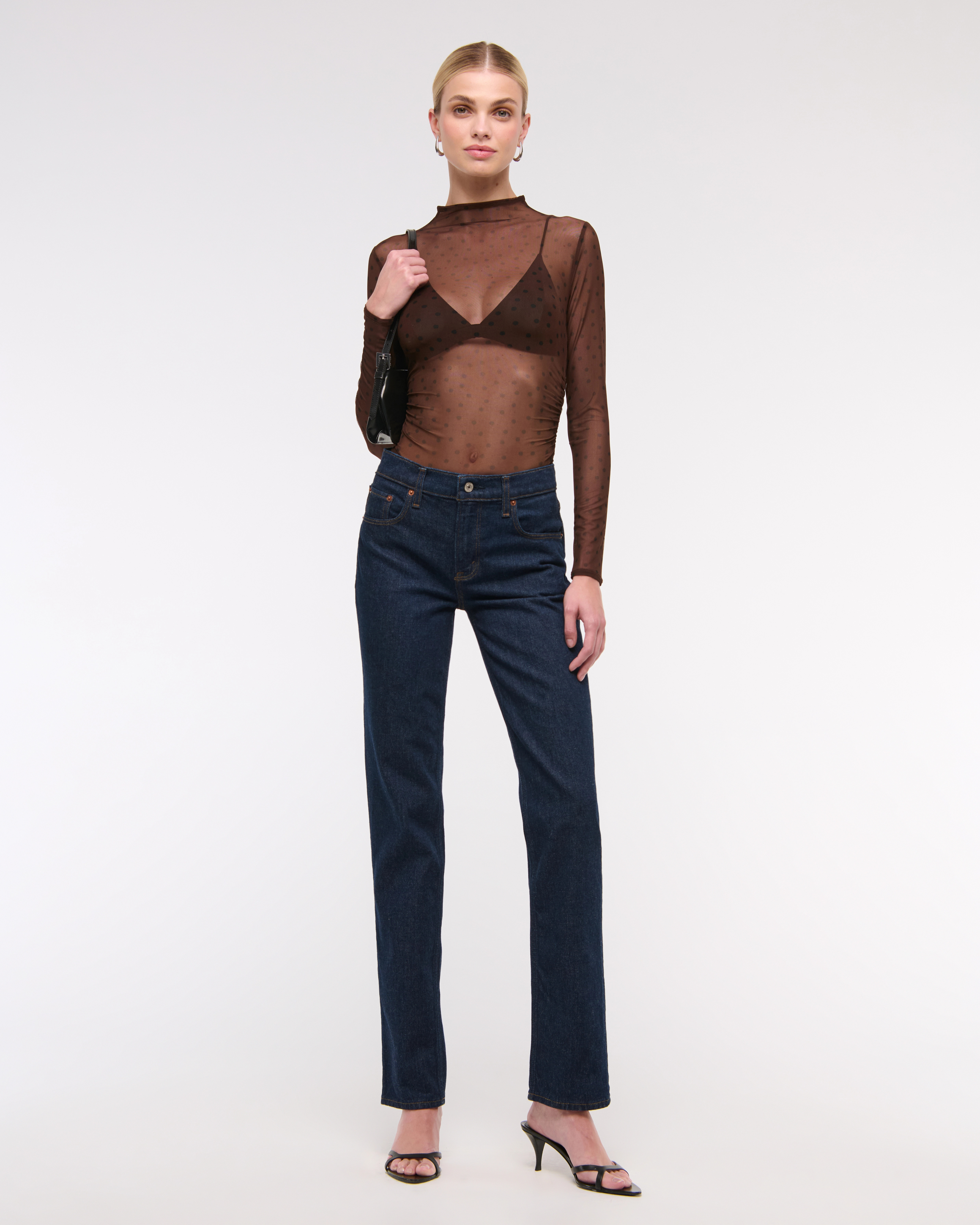 Mid Rise 90s Straight Jean | Abercrombie & Fitch (US)