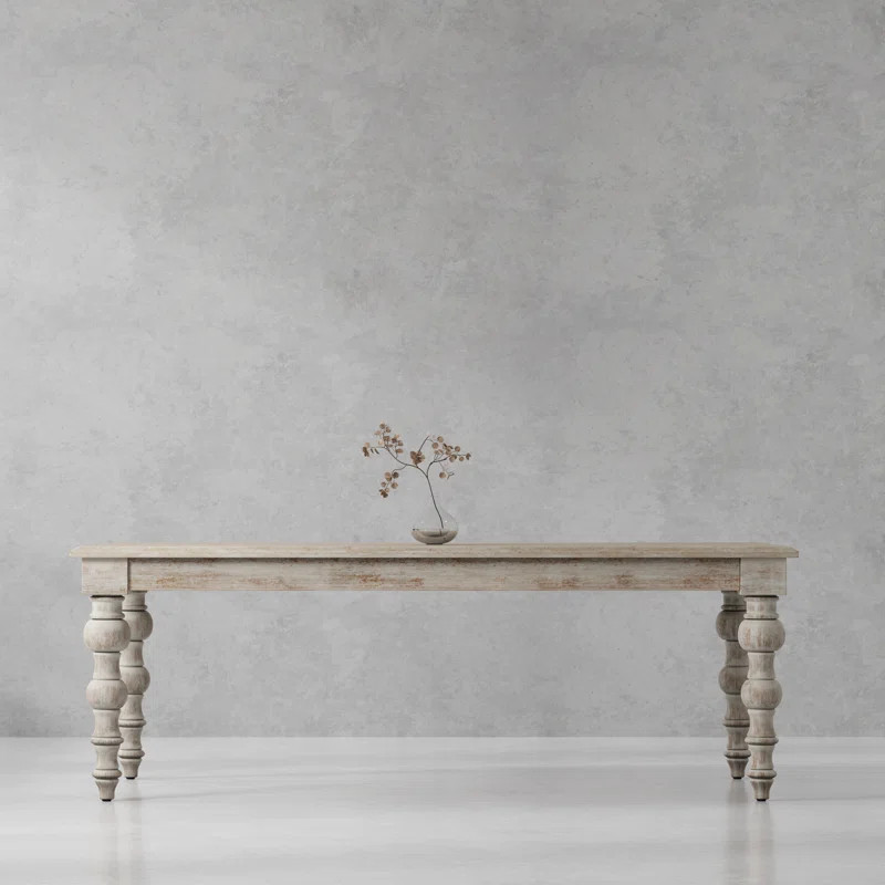 Allbritton Solid Wood Rectangular Dining Table 84'' L x 38'' W | Wayfair North America