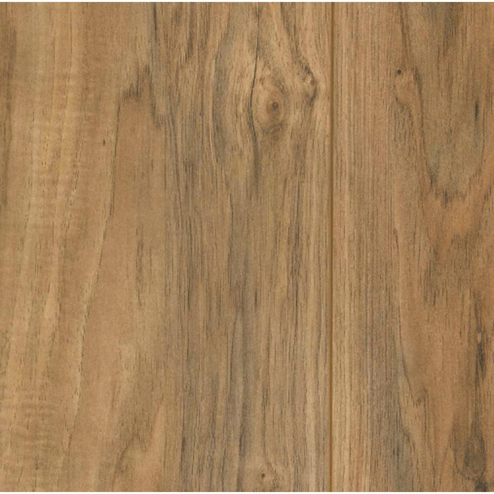 TrafficMASTER Lakeshore Pecan 7 mm Thick x 7-2/3 in. Wide x 50-5/8 in. Length Laminate Flooring (24. | The Home Depot