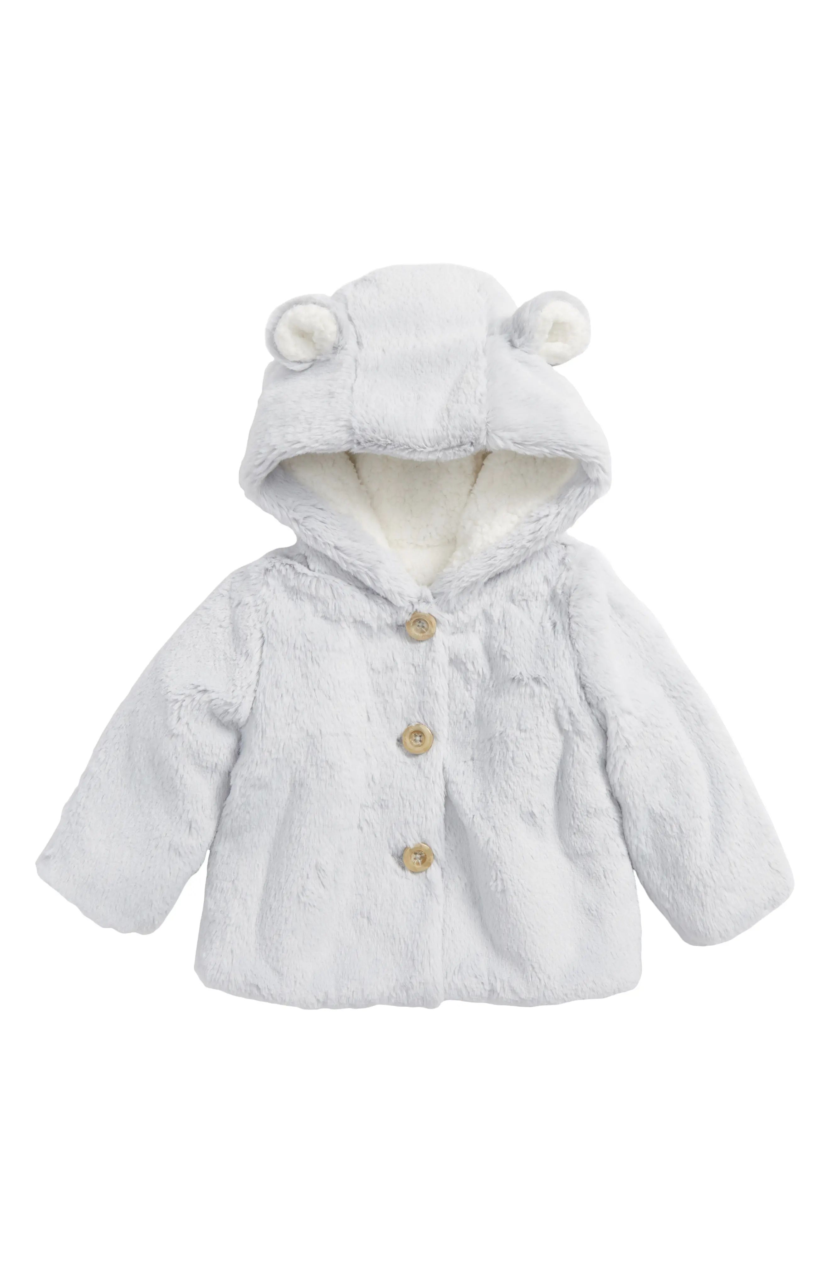 Nordstrom Baby Fluffy Bear Hooded Jacket (Baby) | Nordstrom