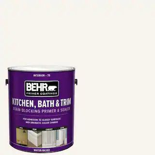 1 Gal. White Acrylic Interior Kitchen, Bath, and Trim Stain-Blocking Primer and Sealer | The Home Depot