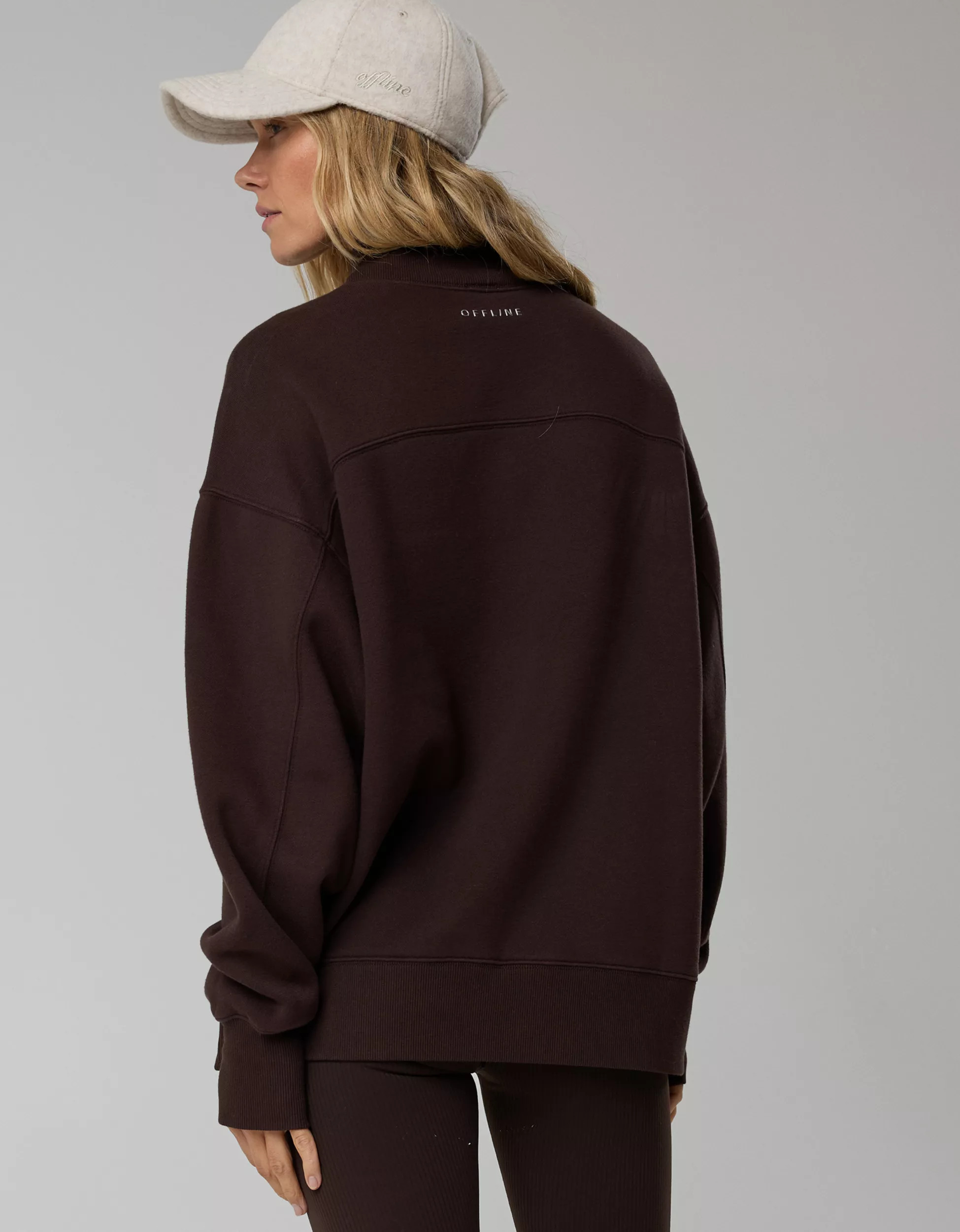 OFFLINE By Aerie Cloud Fleece Oversized Mockneck Sweatshirt | American Eagle Outfitters (US & CA)
