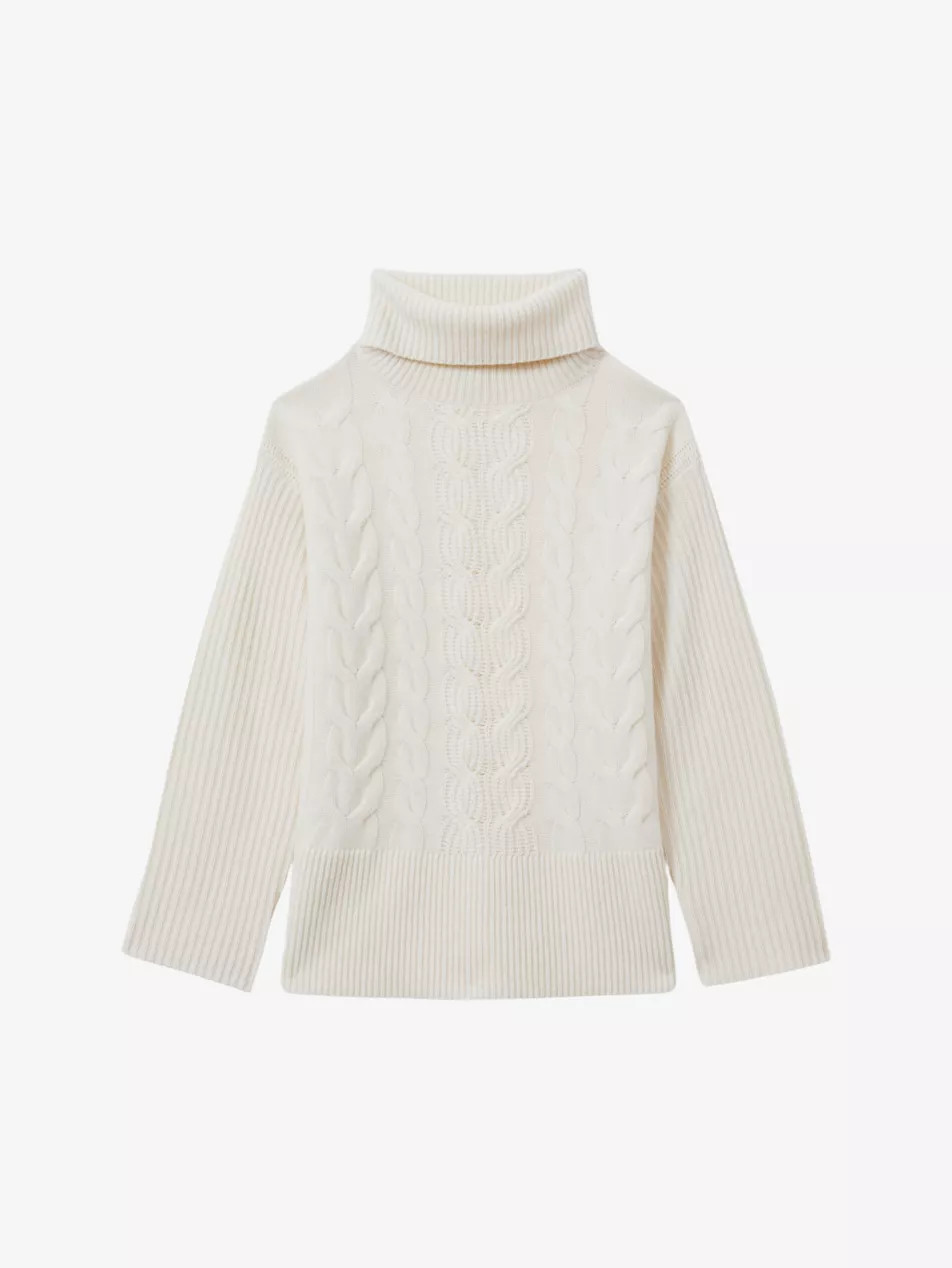 Carina cable-knit wool and cashmere-blend jumper | Selfridges