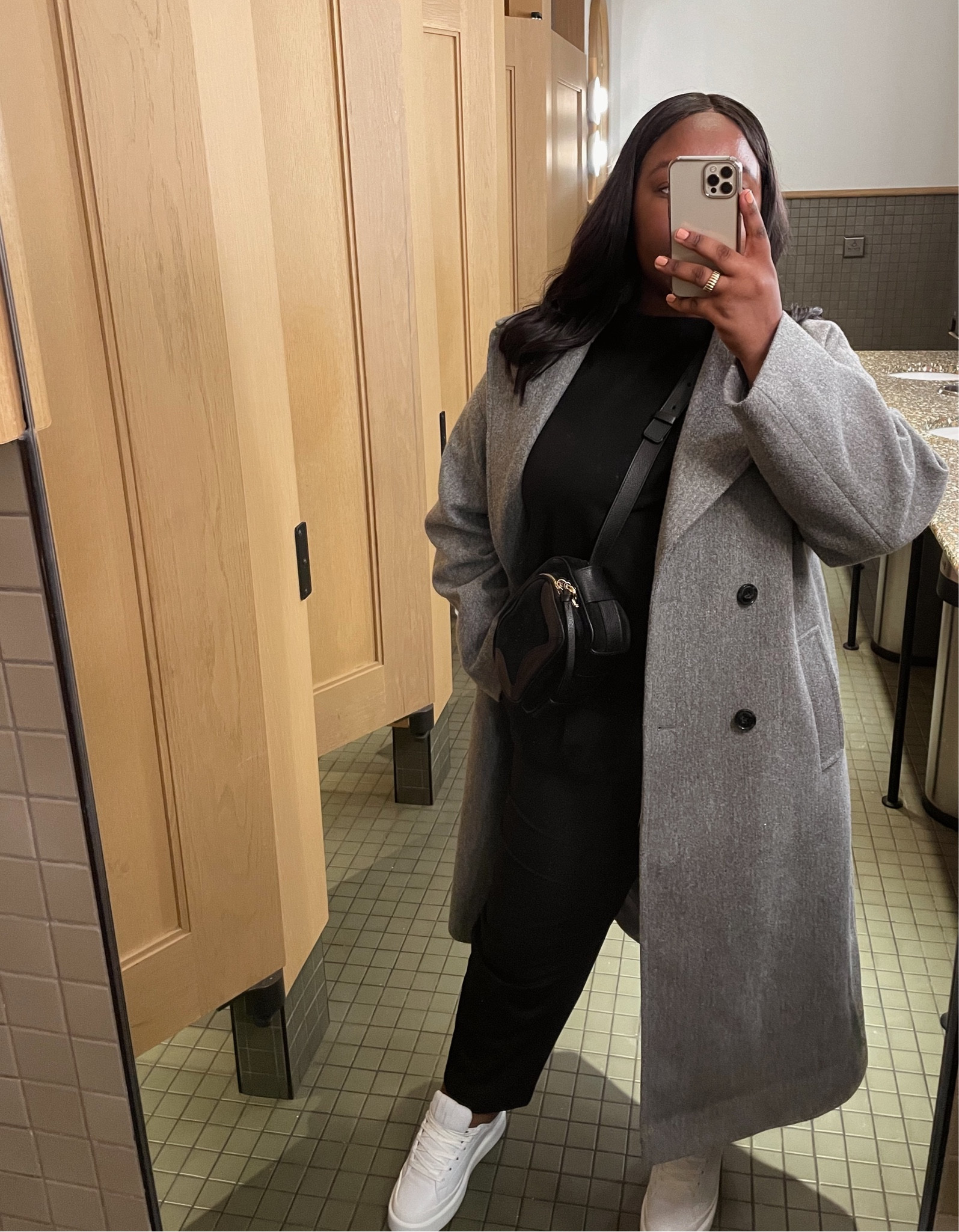 grey coat outfit. spring outfits. outfits with white trainers, smart causal outfit.

#LTKSeasonal #LTKSale #LTKstyletip