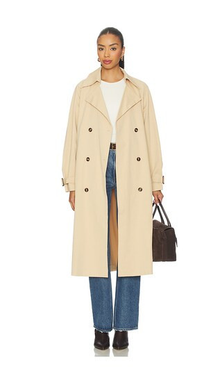 ALL THE WAYS Kendall Trench Coat in Brown. - size L | Revolve Clothing (Global)