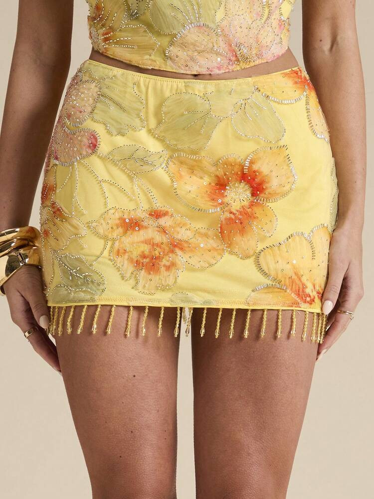 Sequin skirt | SHEIN