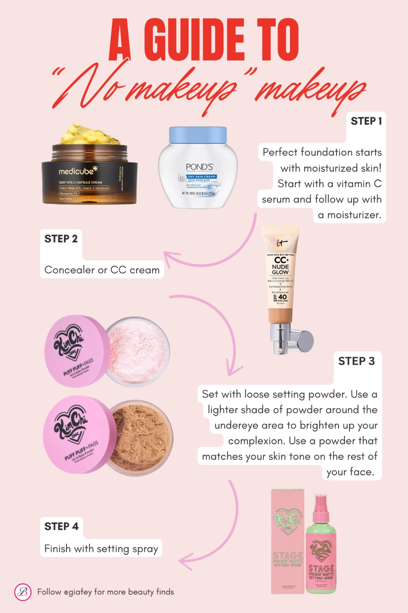 Chicas, let’s be real - Sometimes we don’t have the energy for full glam makeup but we still want to look our best. Try this guide on how to achieve a naturally glowy look.

#LTKFindsUnder50 #LTKOver40 #LTKBeauty