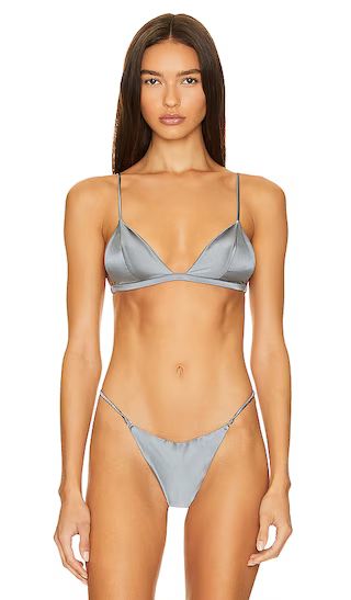 Luxe Triangle Bra in Mr. Grey | Revolve Clothing (Global)