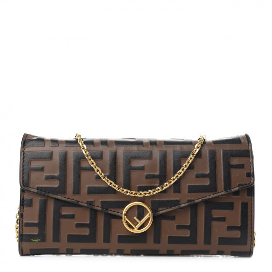 FENDI

Vitello F is Fendi FF 1974 Embossed Continental Envelope Wallet On Chain Maya Black | Fashionphile
