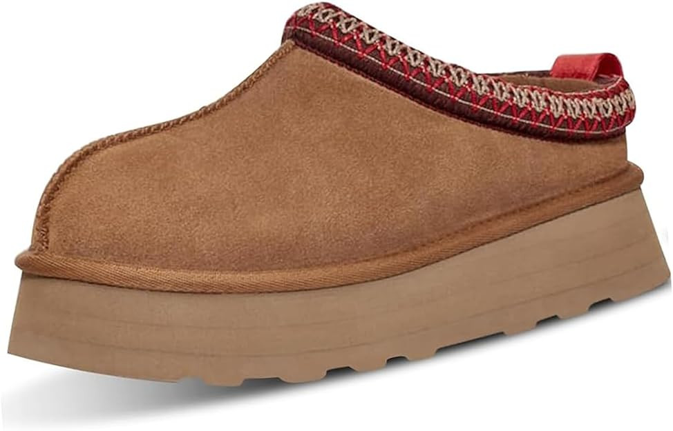 Women's Slippers Platform Short Ankle Boot,Fur Fleece Lined Platform Boots Anti-Slip Snow Platfor... | Amazon (US)