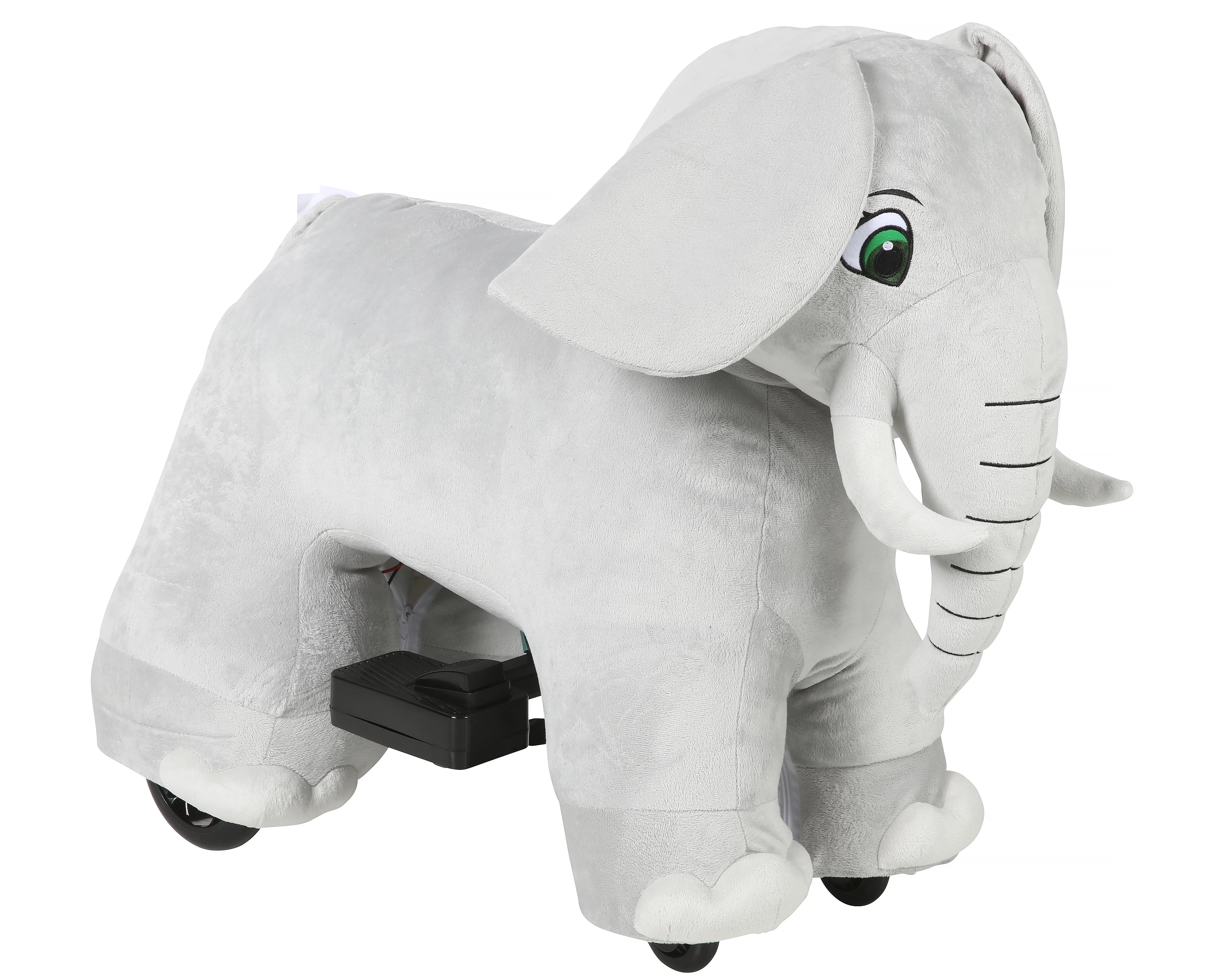 Zoo Crew Elephant 6V Plush Ride-On - Walmart.com | Walmart (US)