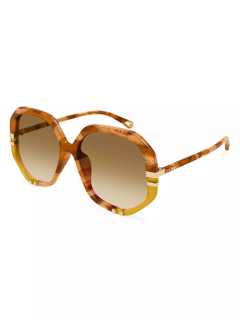 West 55MM Acetate Geometric Sunglasses | Saks Fifth Avenue