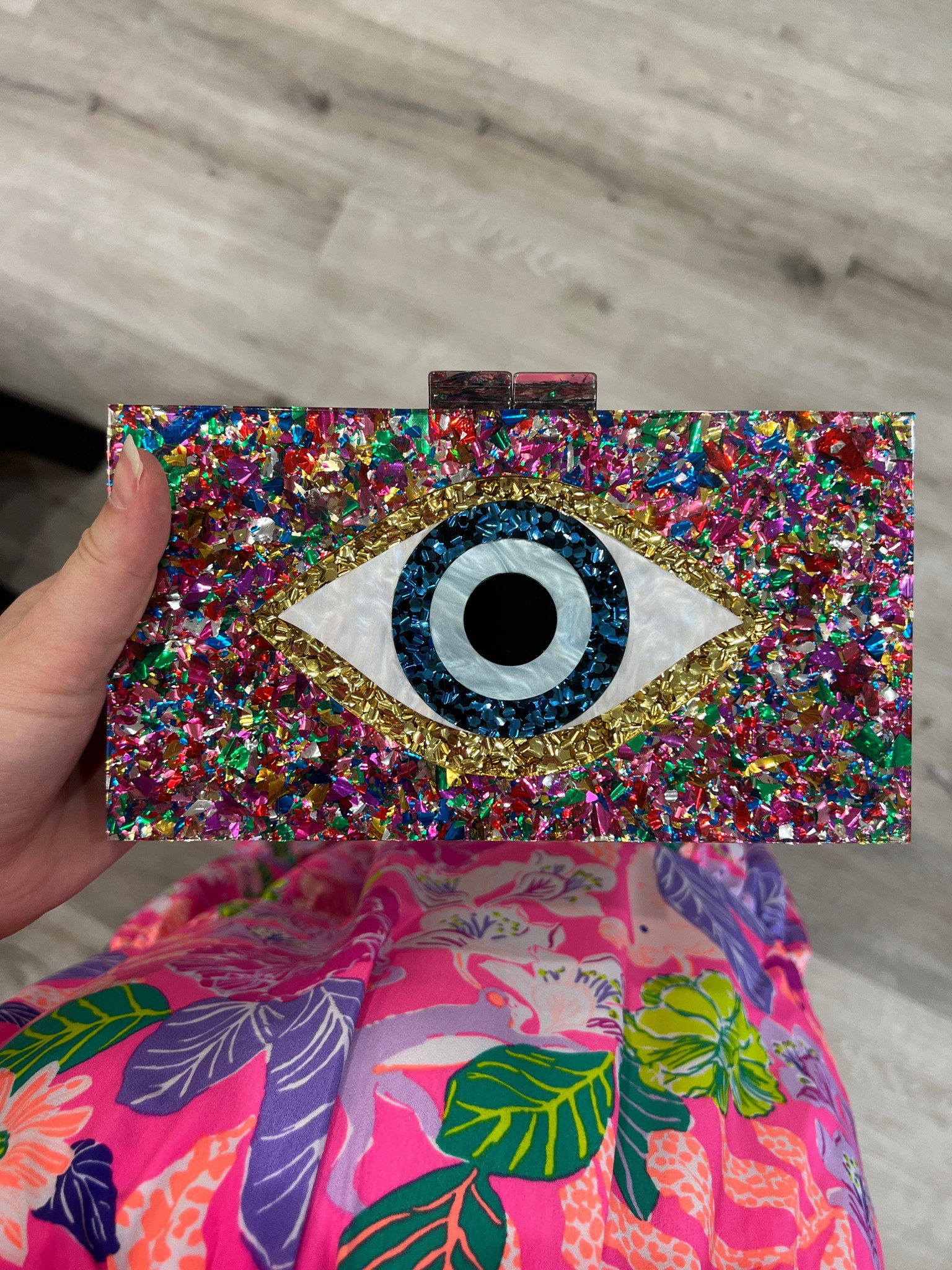 Lucite evil eye purse adding all the color I need 😻

#LTKunder50 #LTKstyletip #LTKitbag
