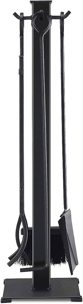 Tangkula 5 Pieces Fireplace Tools, Modern Contemporary Chimney Fireplaces Hearth Accessories,Incl... | Amazon (US)