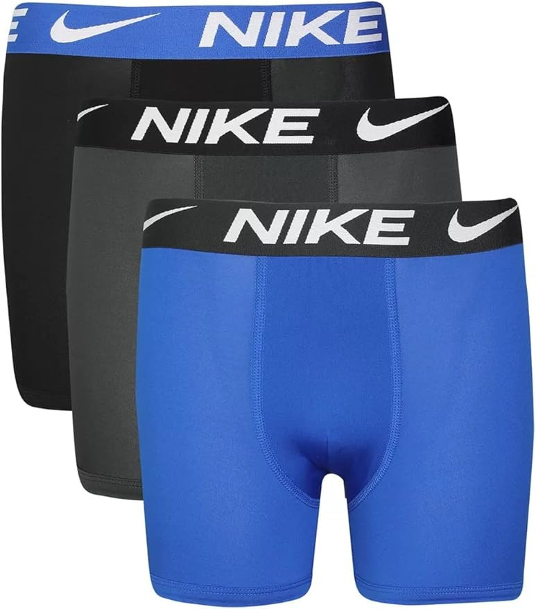 Nike Big Boys Essential Dri-Fit Boxer Briefs 3 Pack | Amazon (US)