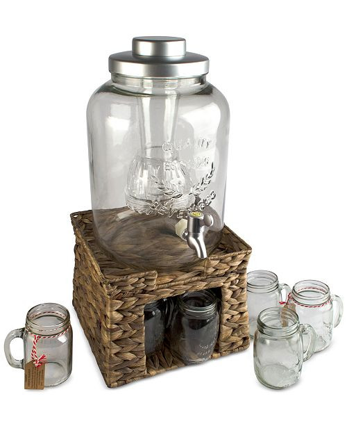 Artland 8-Pc. Masonware Garden Terrace Beverage Stand & Dispenser Set & Reviews - Serveware - Din... | Macys (US)