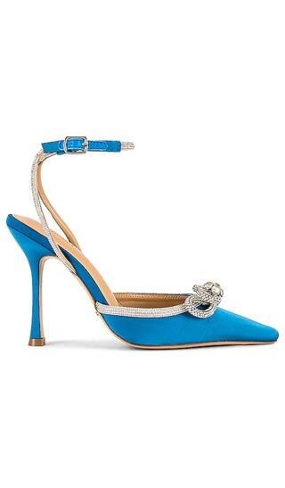 Eros Pump in Blue Satin | Revolve Clothing (Global)